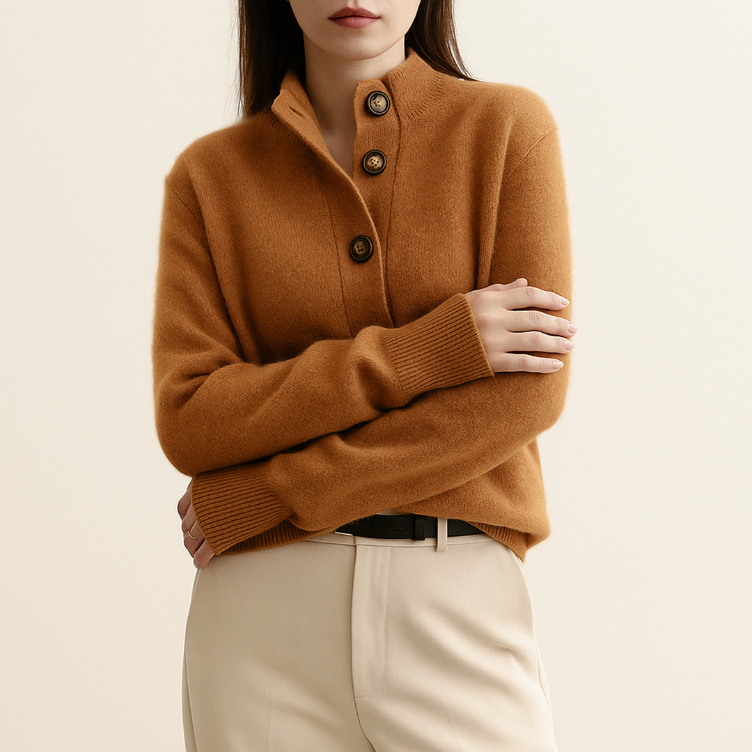 Damski Kardigan Na Guziki | Długi Rękaw