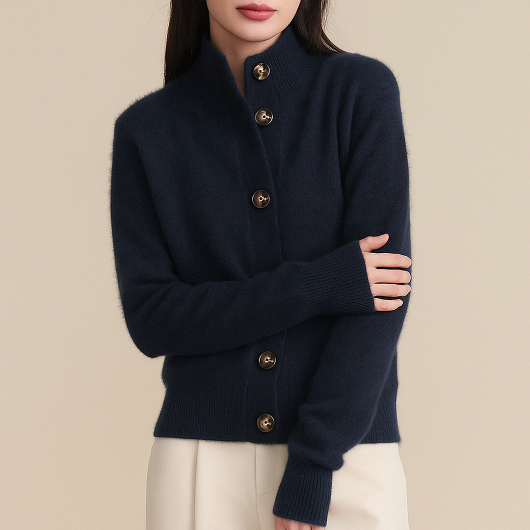 Damski Kardigan Na Guziki | Długi Rękaw