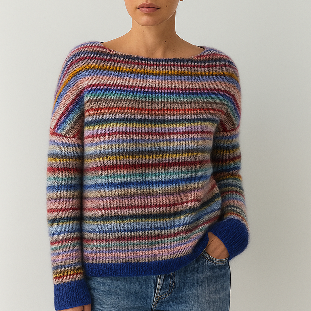 Damski Jesienny Dzianinowy Sweter | Zimowy