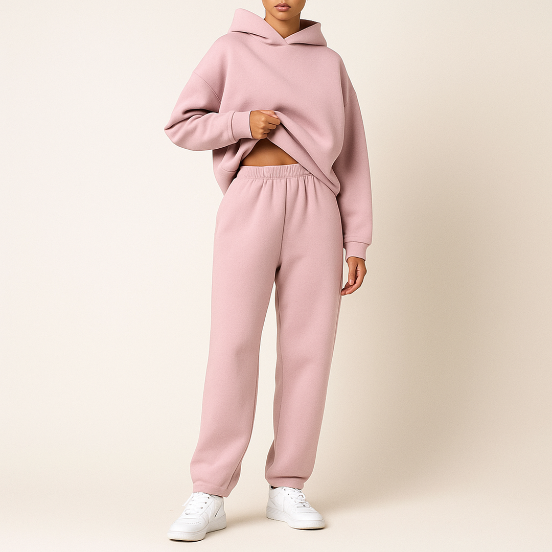 Oversize Domowy Zestaw Dla Kobiet | Długi Rękaw