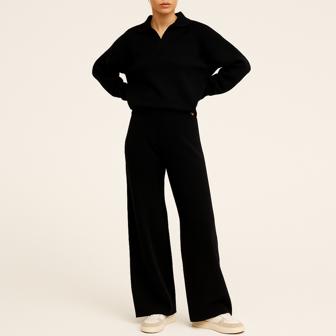 Damska Koszulka Polo I Spodnie | Długi Rękaw