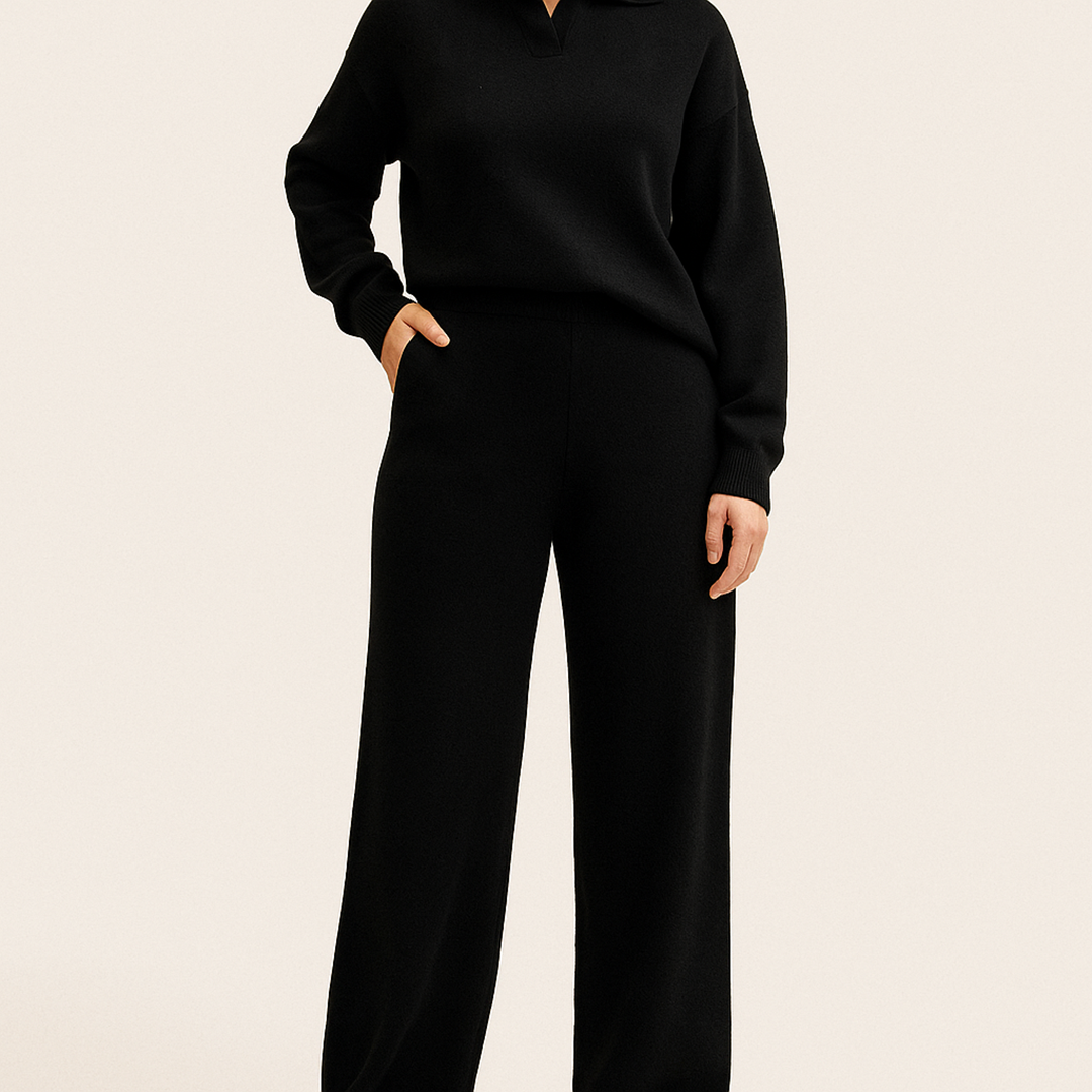 Damska Koszulka Polo I Spodnie | Długi Rękaw