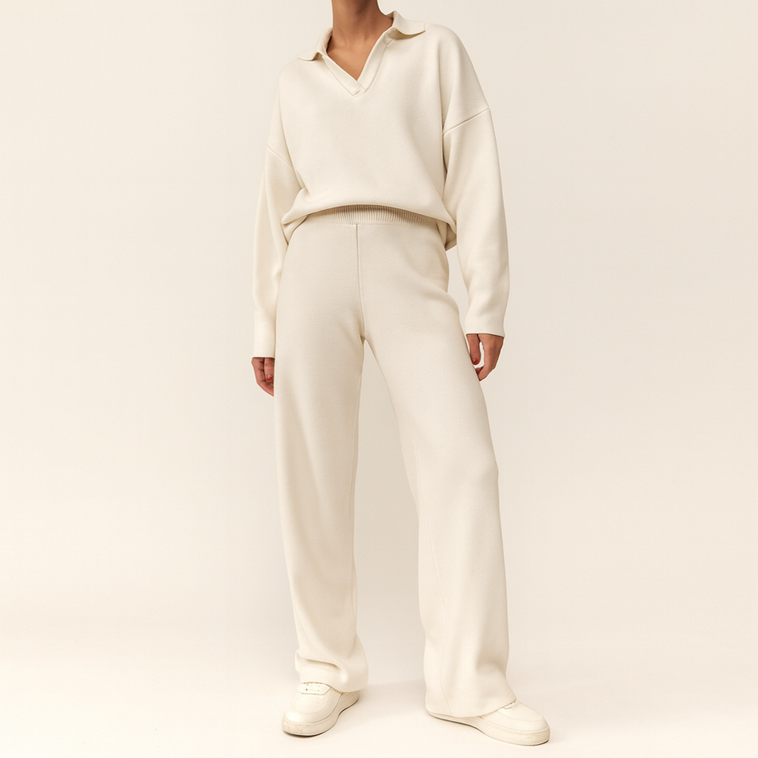 Damska Koszulka Polo I Spodnie | Długi Rękaw