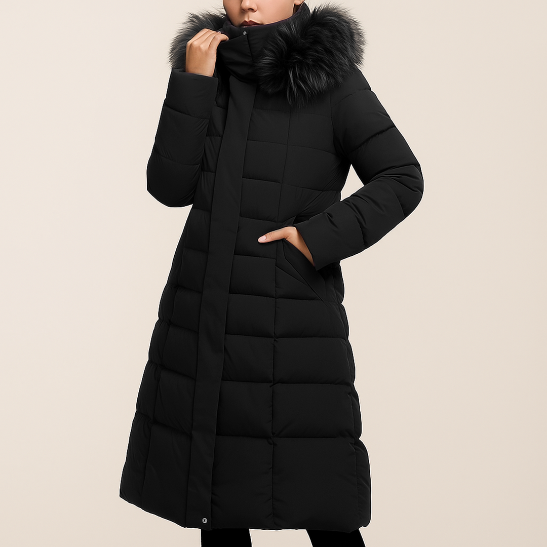 Damska Zimowa Puchowa Kurtka | Długa