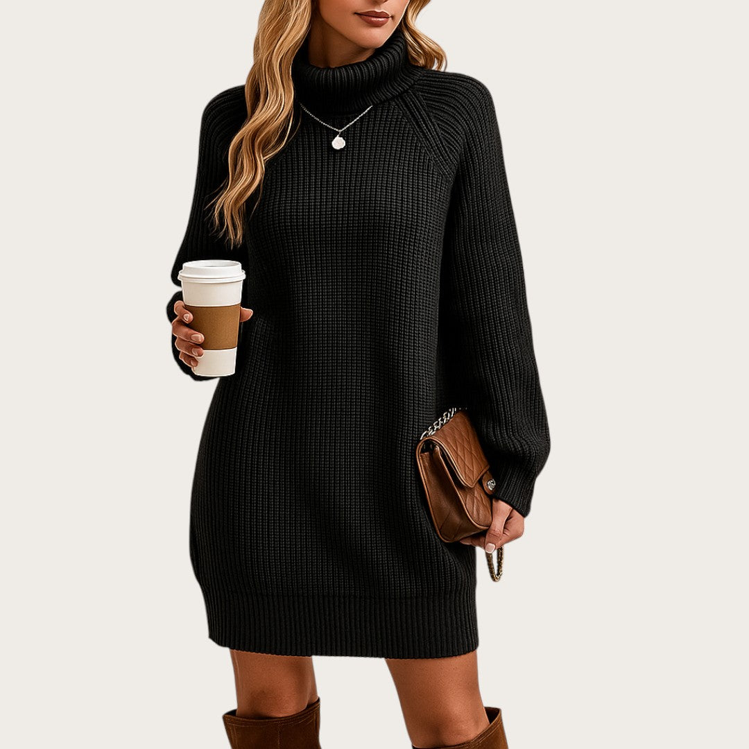 Damska Sukienka Dzianinowa | Długi Rękaw