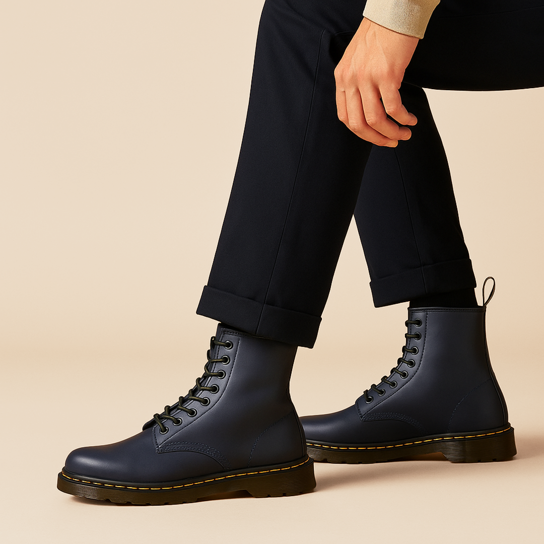 Damskie Skórzane Botki | Casualowe