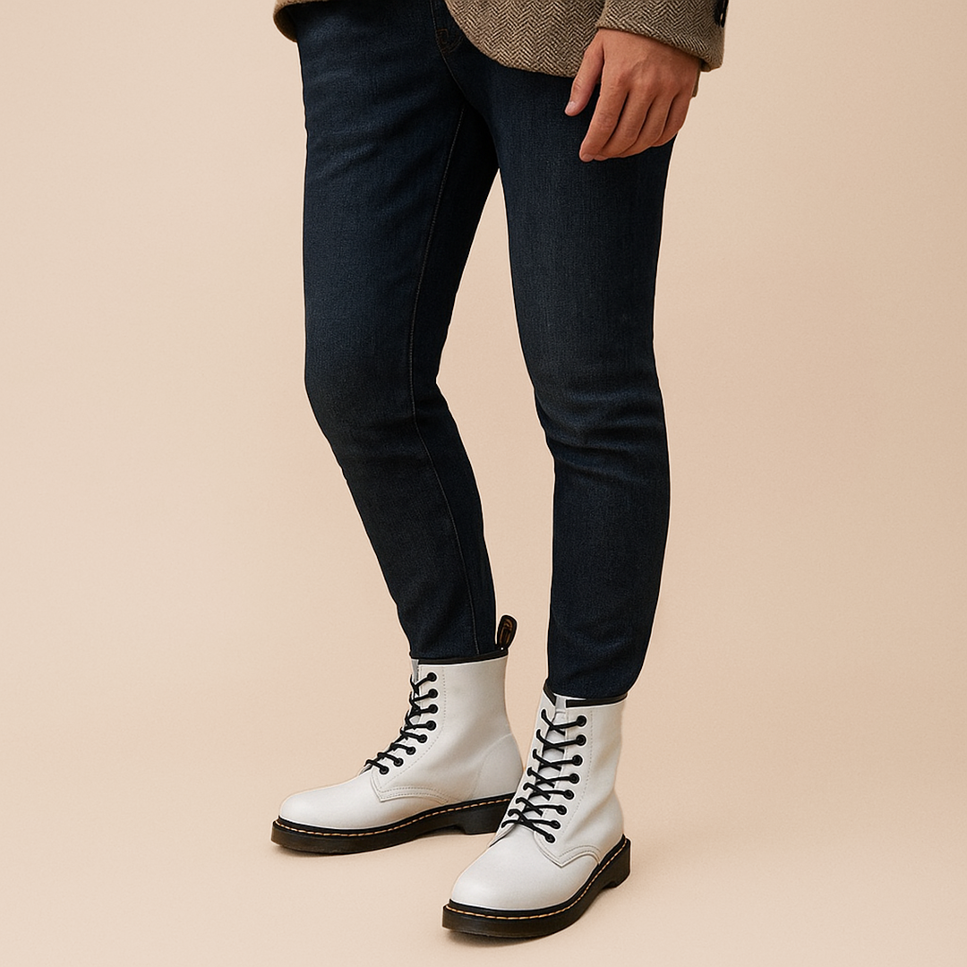 Damskie Skórzane Botki | Casualowe