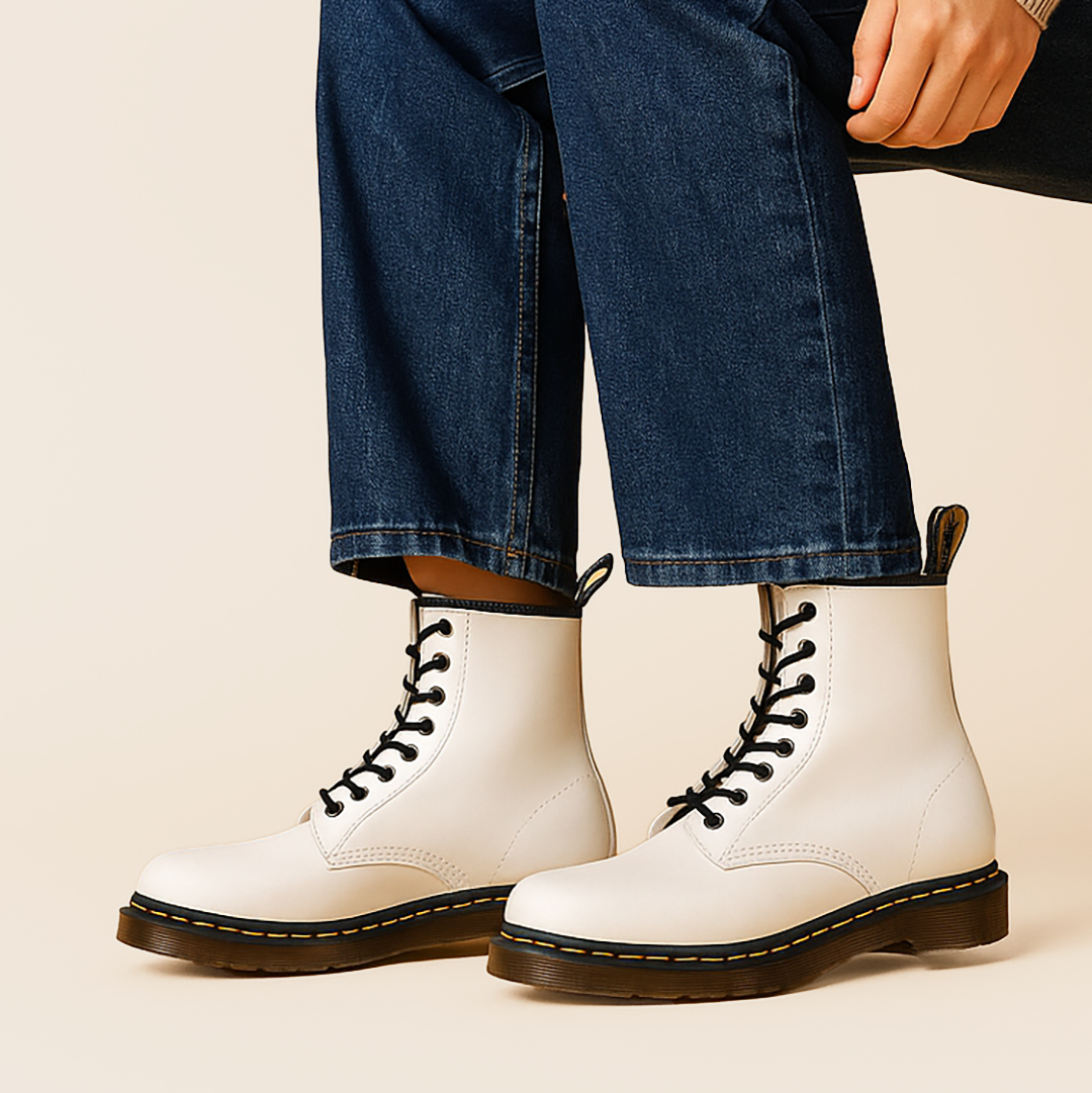 Damskie Skórzane Botki | Casualowe