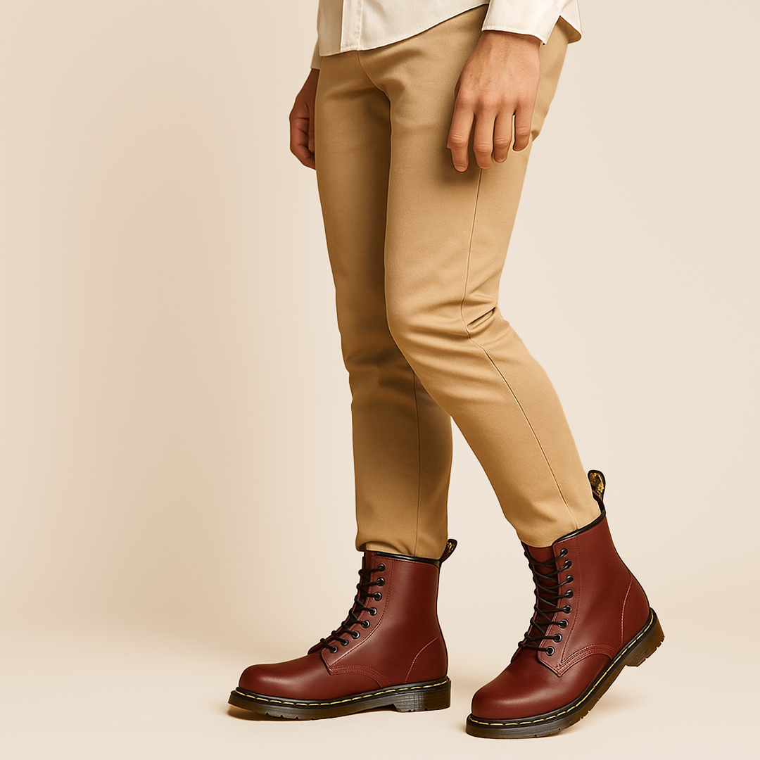 Damskie Skórzane Botki | Casualowe