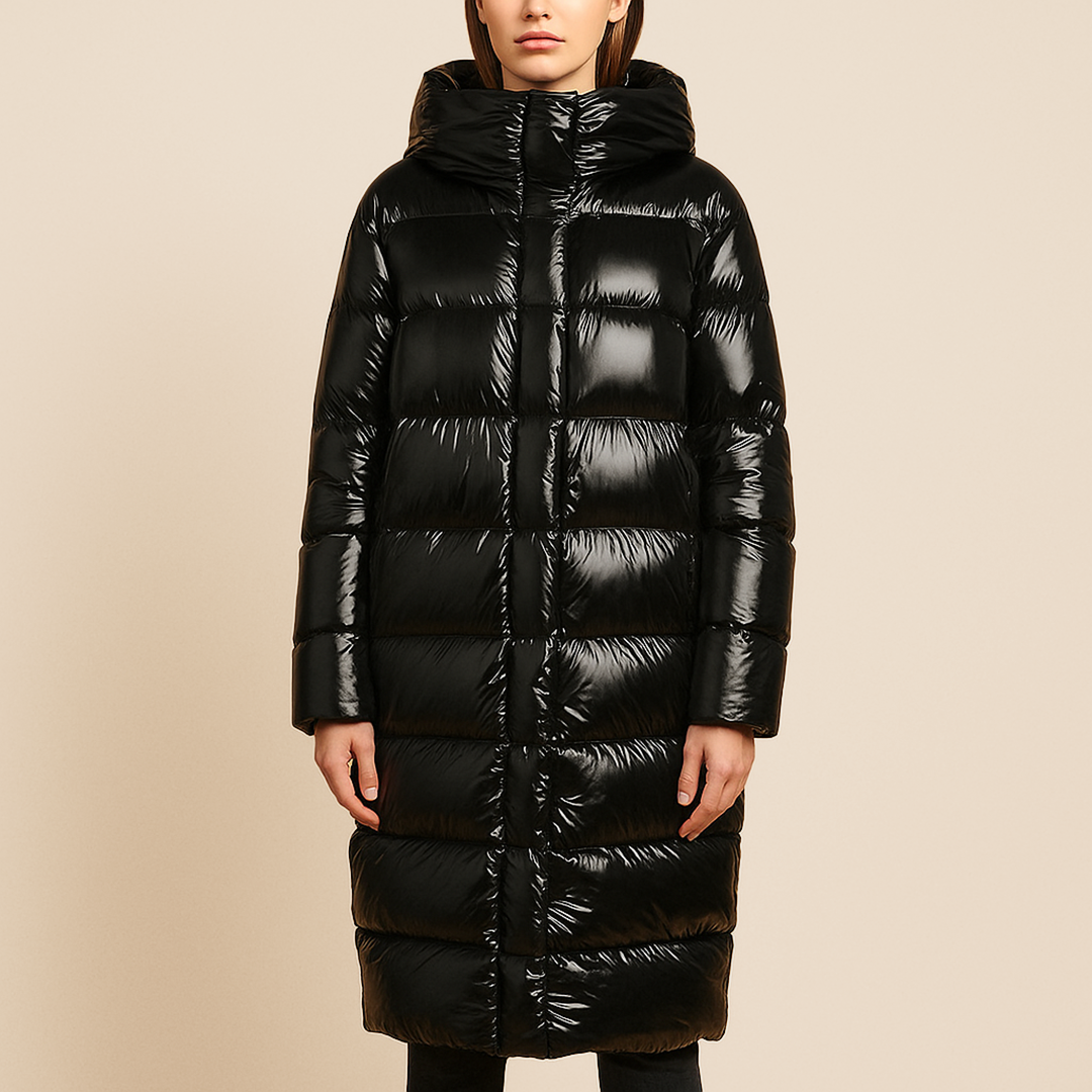 Stylowa Damska Kurtka Puchowa | Długa