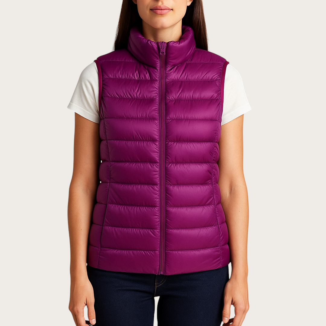 Damska Kamizelka Puchowa | Bez Rękawów