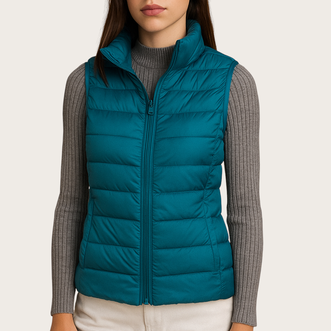 Damska Kamizelka Puchowa | Bez Rękawów