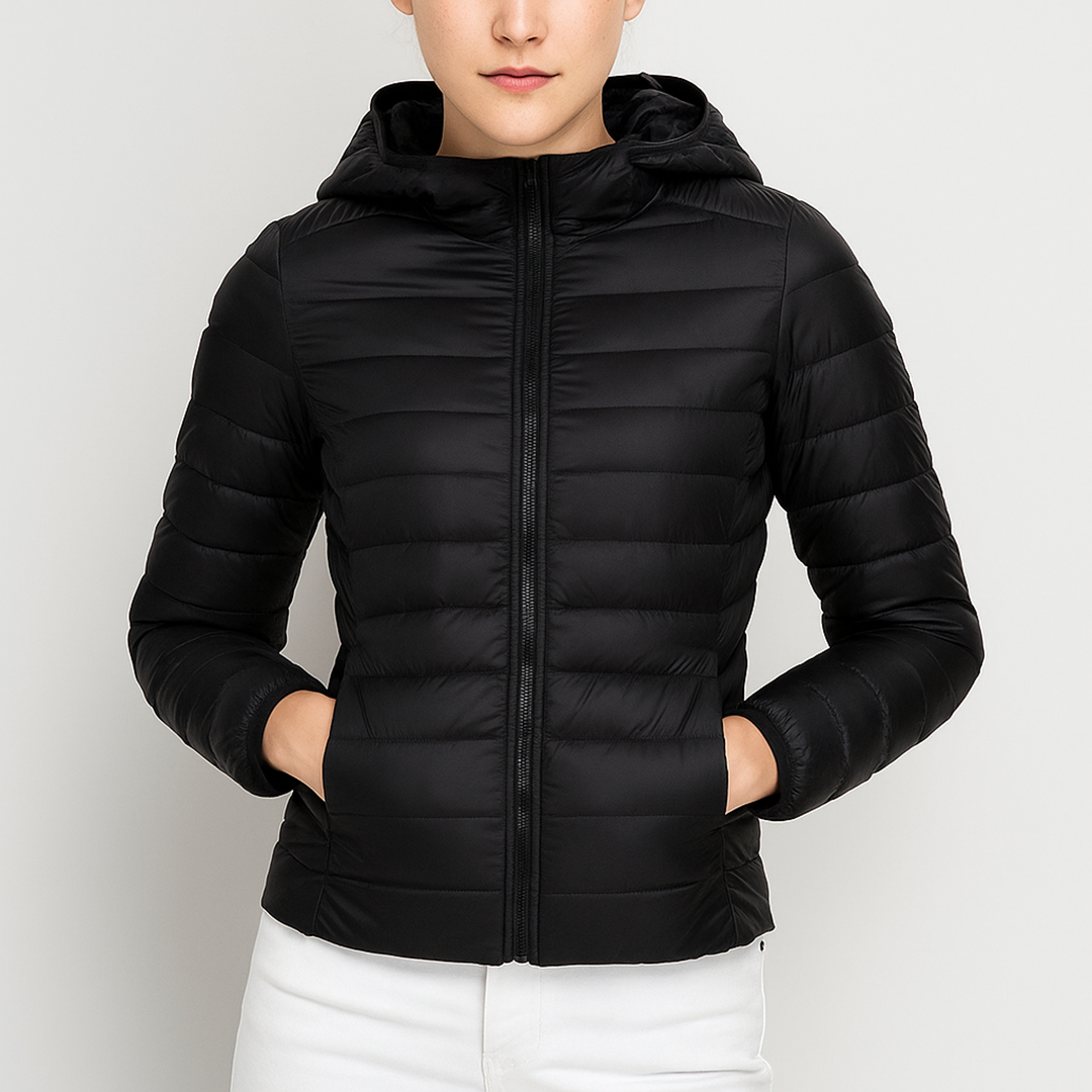 Damska Puchowa Kurtka | Długi Rękaw