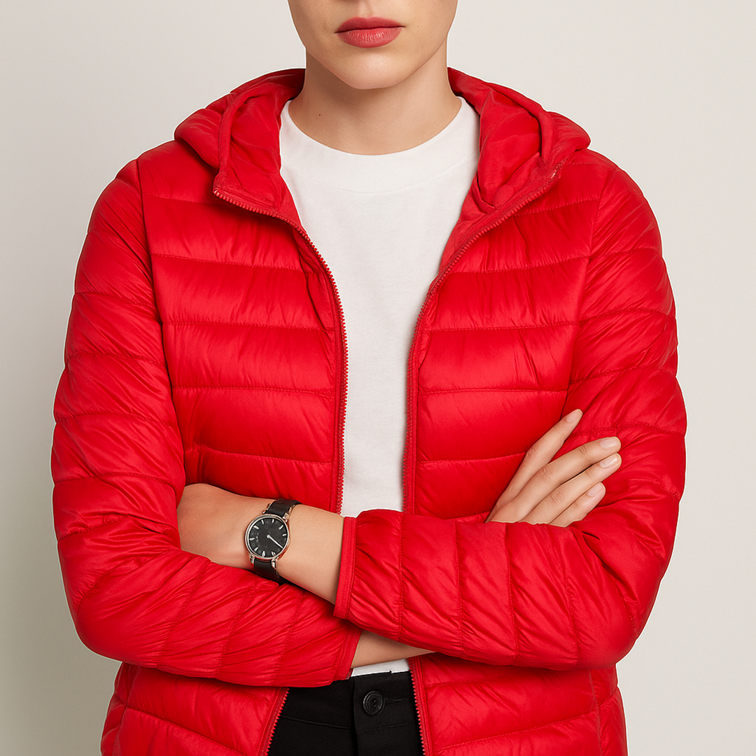 Damska Puchowa Kurtka | Długi Rękaw