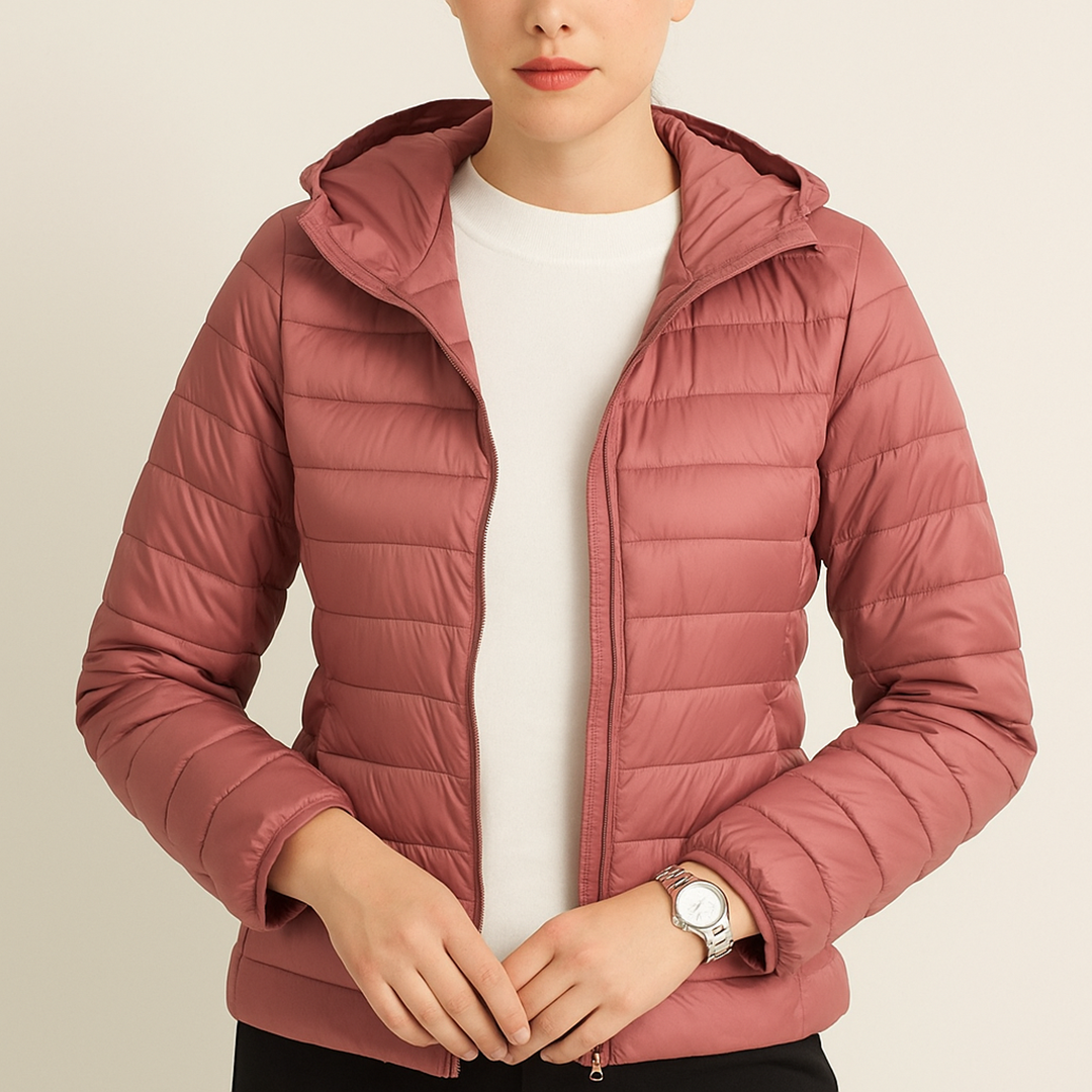 Damska Puchowa Kurtka | Długi Rękaw