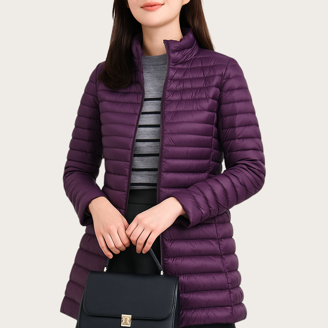 Damska Puchowa Kurtka | Długi Rękaw