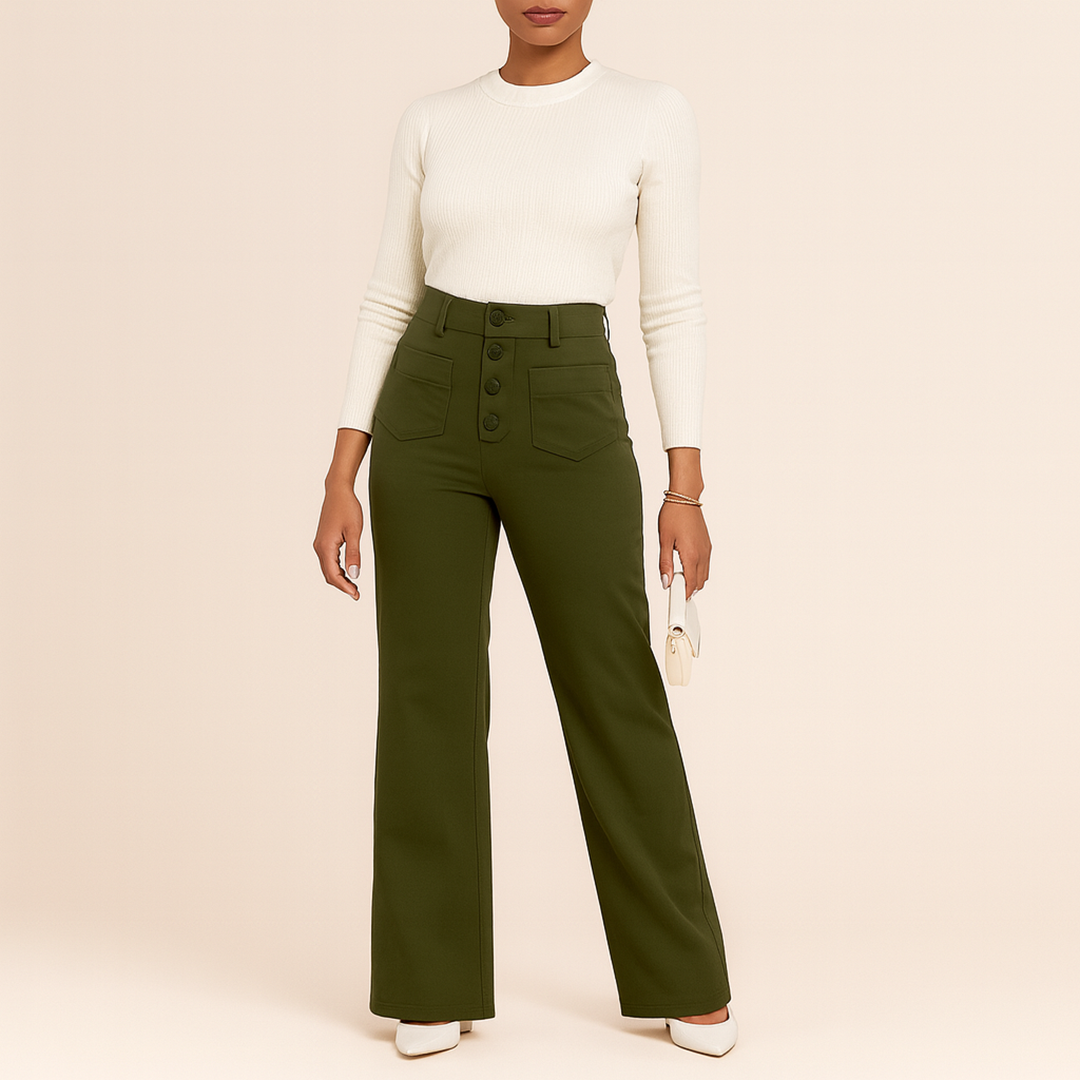 Damskie Spodnie Stretch | Wysoki Stan