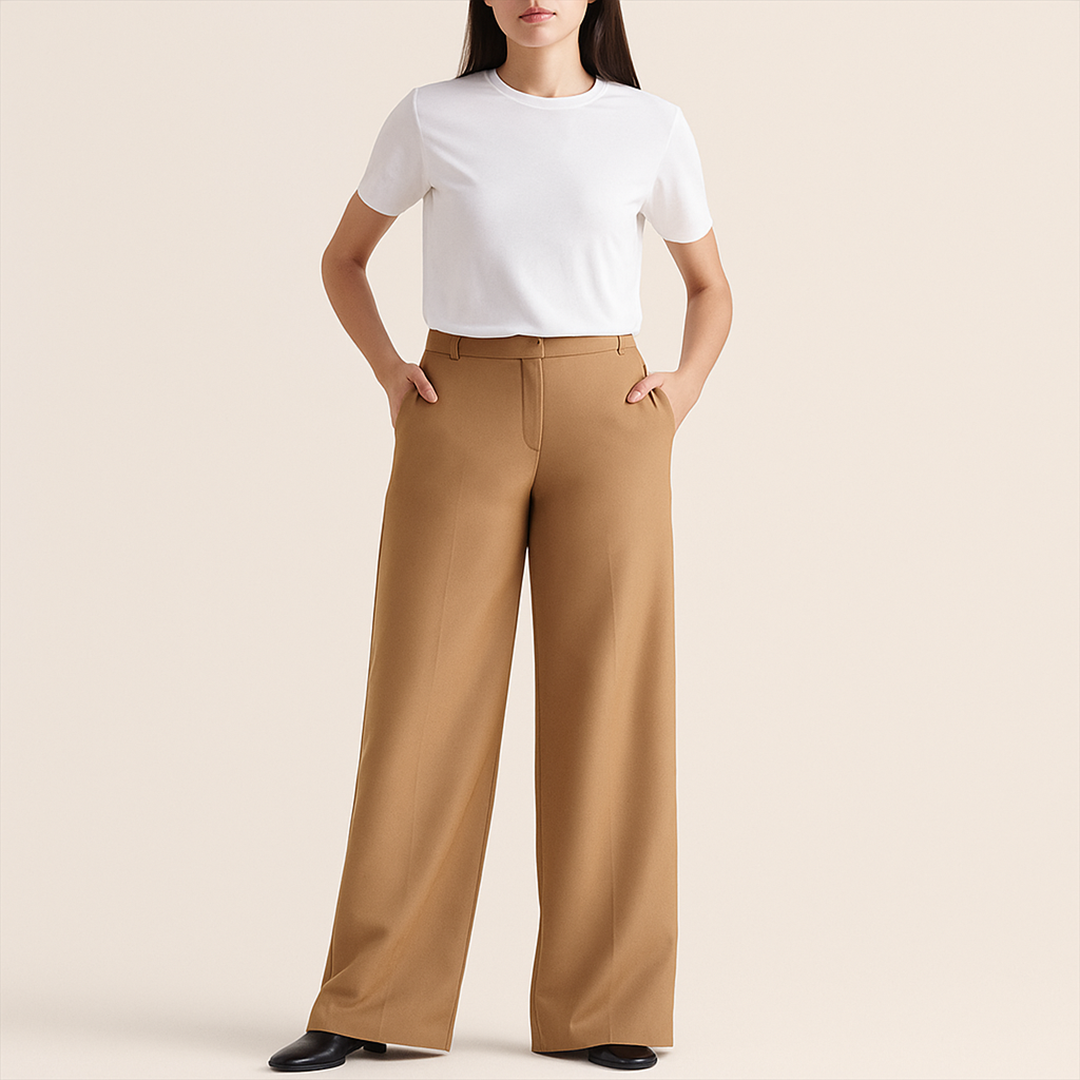 Damskie Spodnie Z Szeroką Nogawką | Stylowe