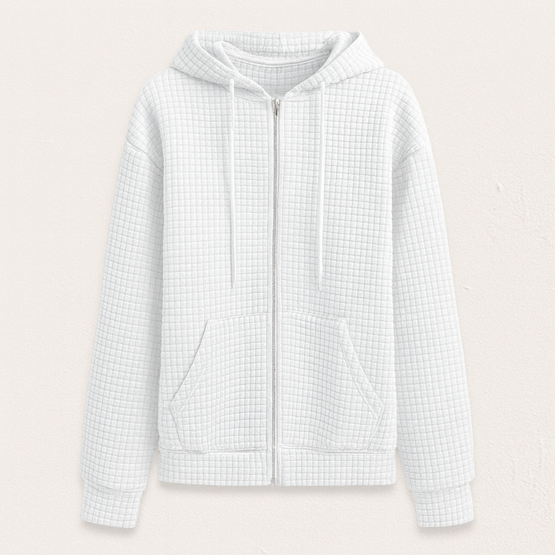 Stylowa Bluza Z Zamkiem Damska | Długi Rękaw