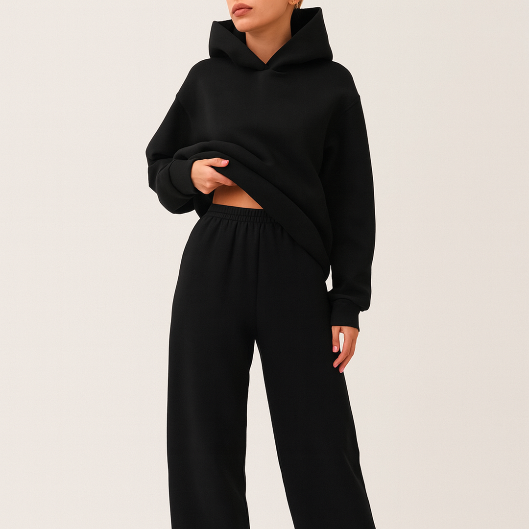 Oversize Domowy Zestaw Dla Kobiet | Długi Rękaw