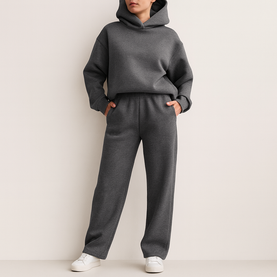 Oversize Domowy Zestaw Dla Kobiet | Długi Rękaw