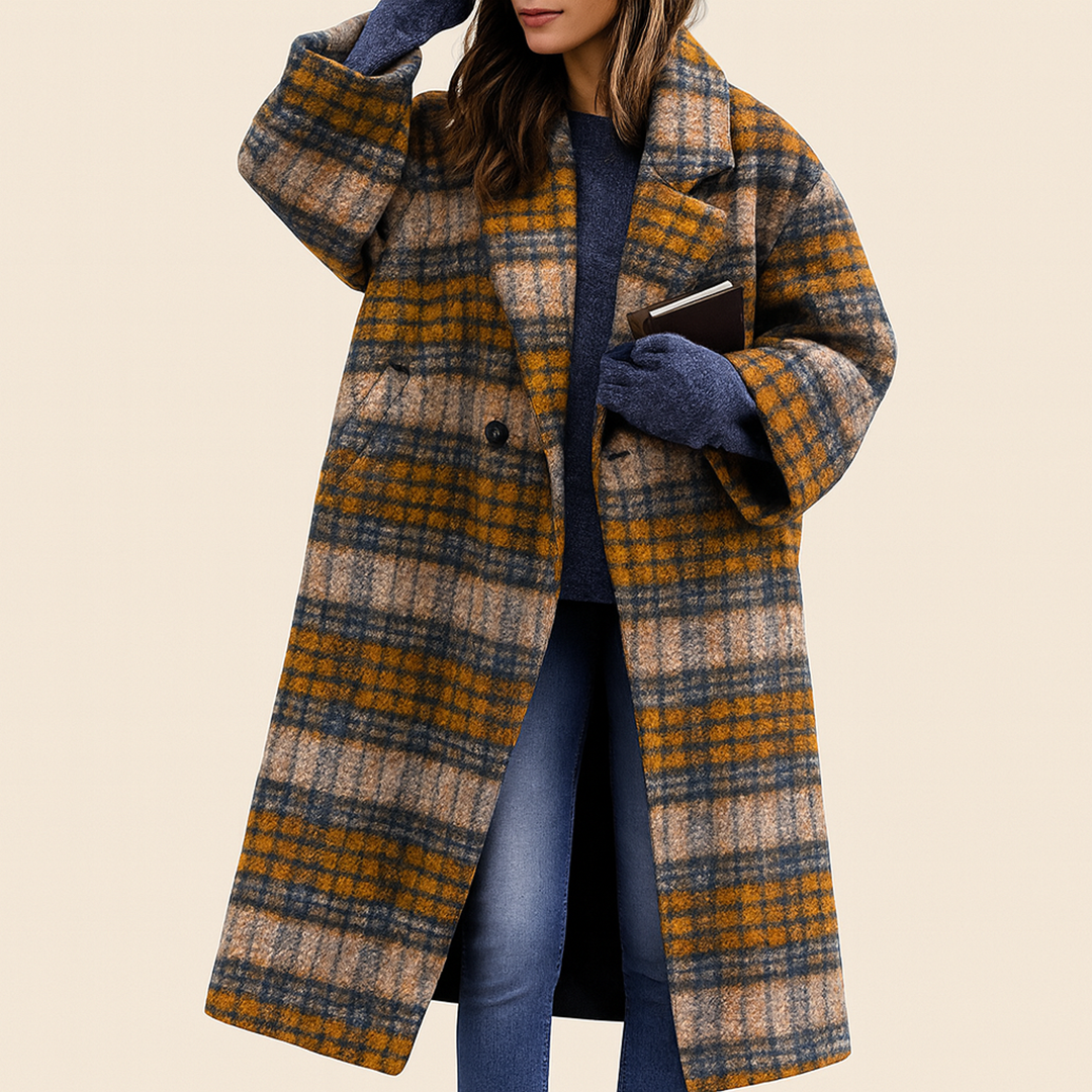 Damski Jesienny Długi Płaszcz Trencz | Codzienny