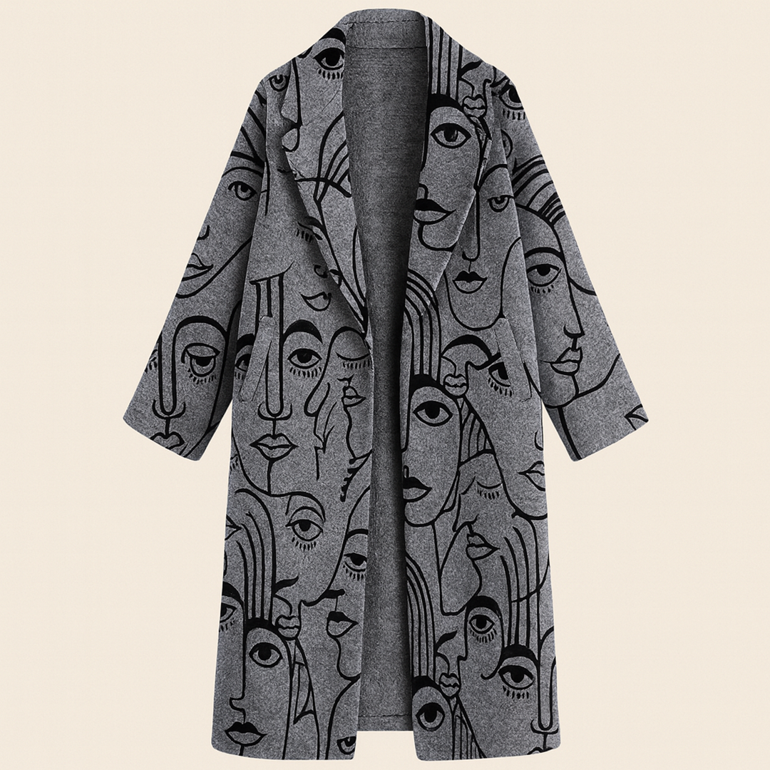 Damski Jesienny Długi Płaszcz Trencz | Codzienny