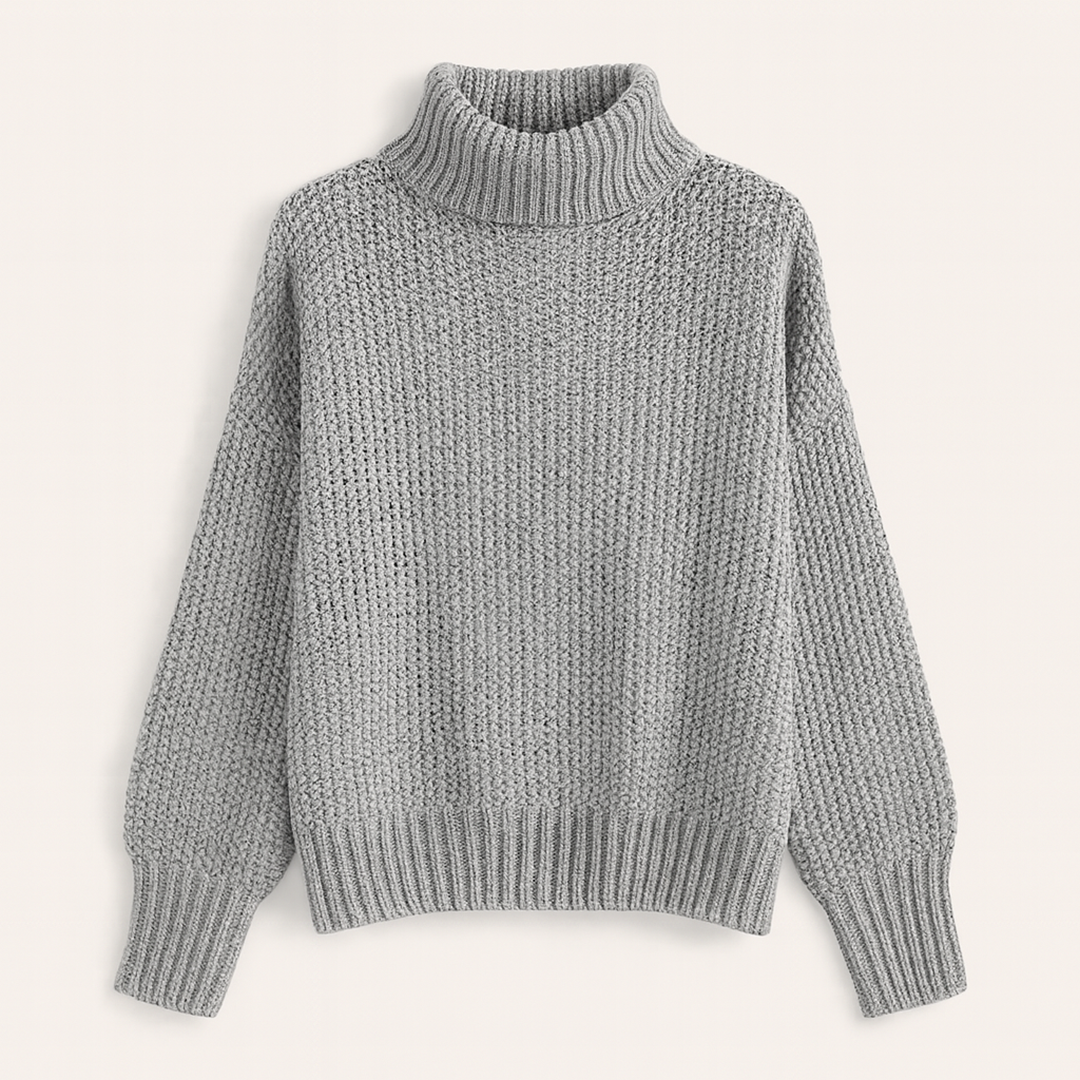 Damski Dzianinowy Zimowy Sweter | Golf