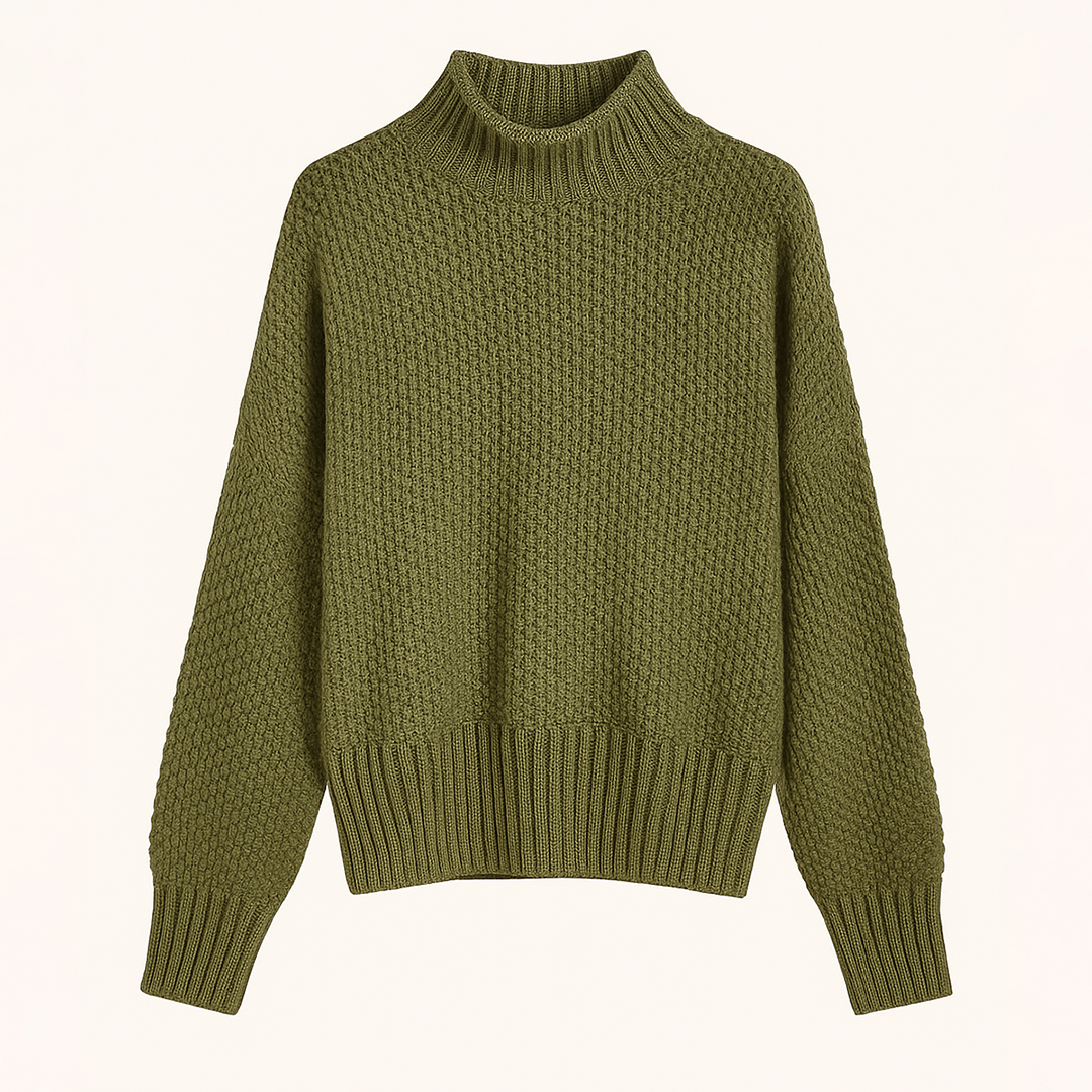 Damski Dzianinowy Zimowy Sweter | Golf