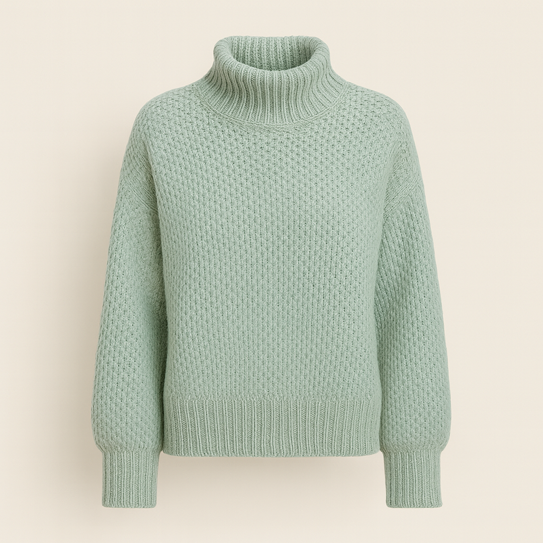 Damski Dzianinowy Zimowy Sweter | Golf