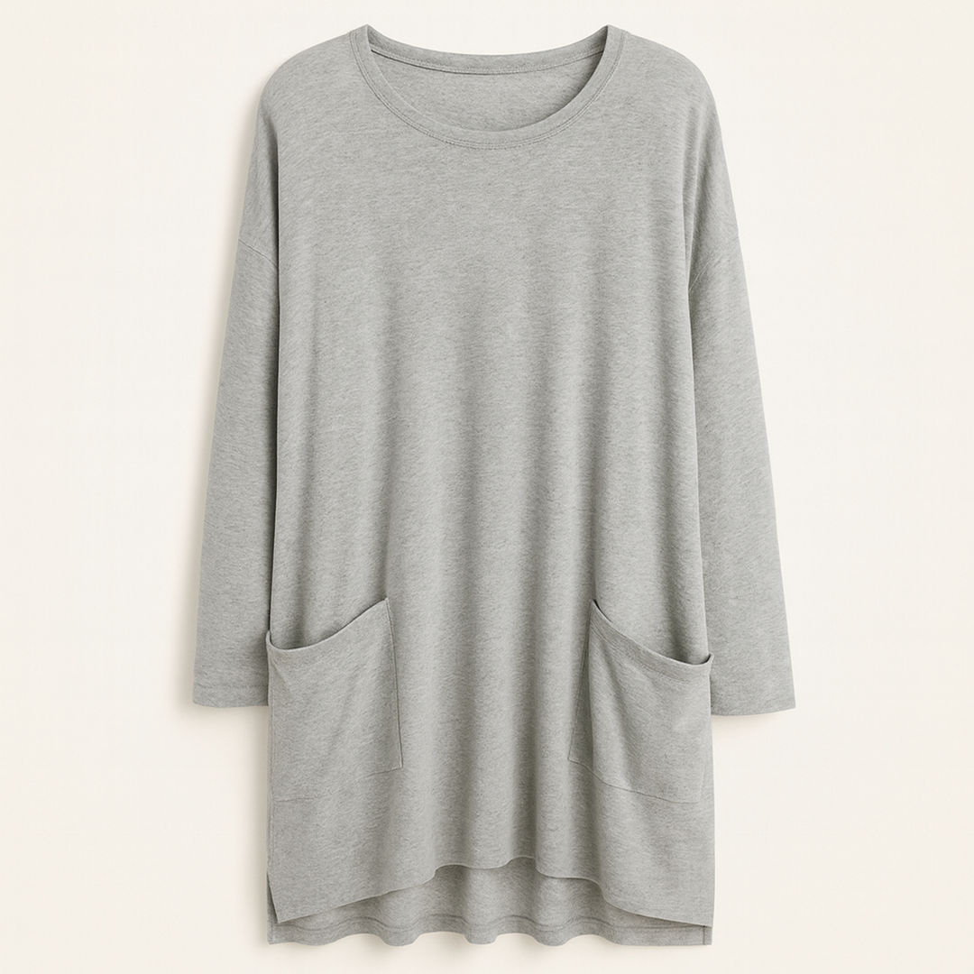 Codzienny Sweter Okrągły Dekolt Damski | Oversize