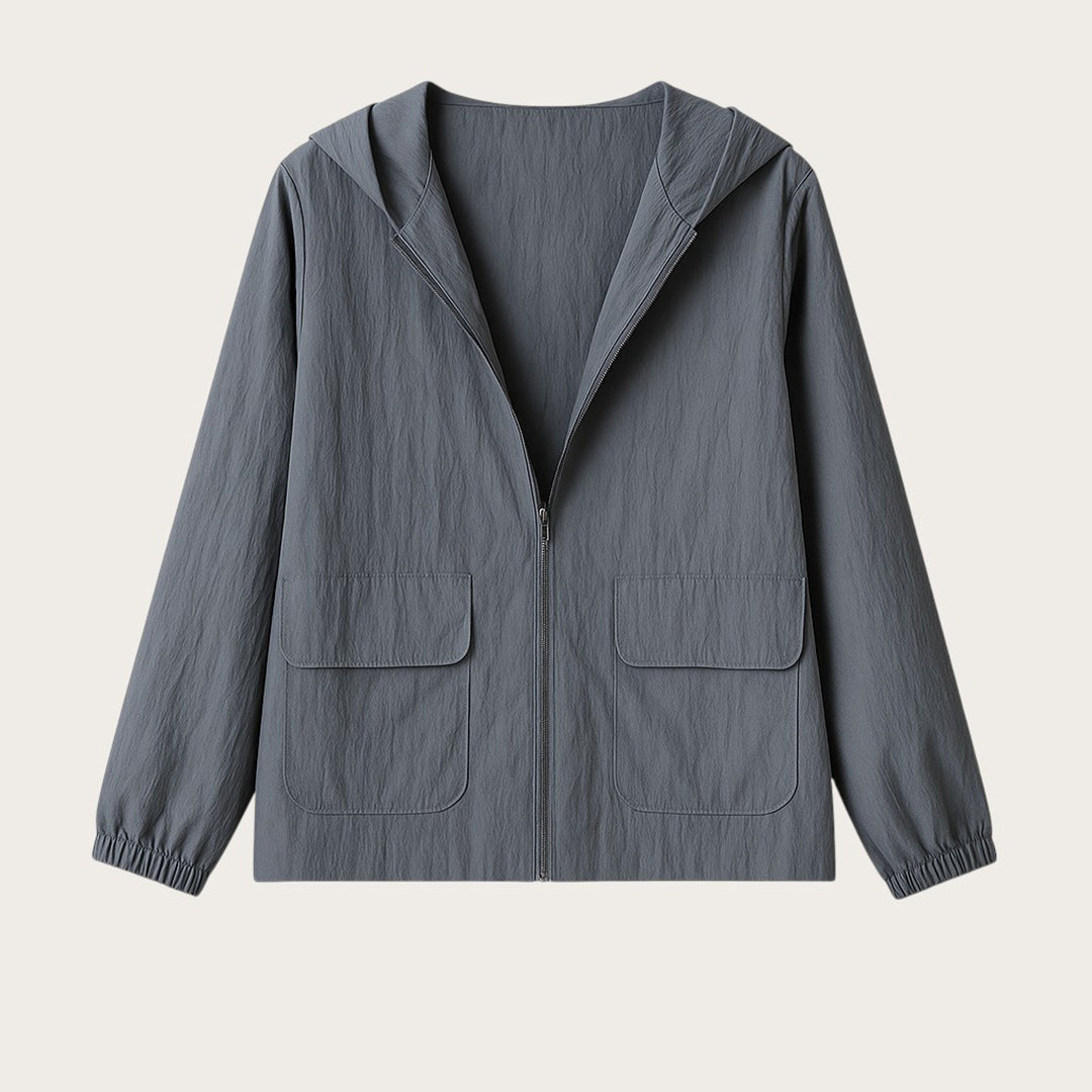 Damska Casualowa Kurtka Przeciwdeszczowa | Z Kapturem