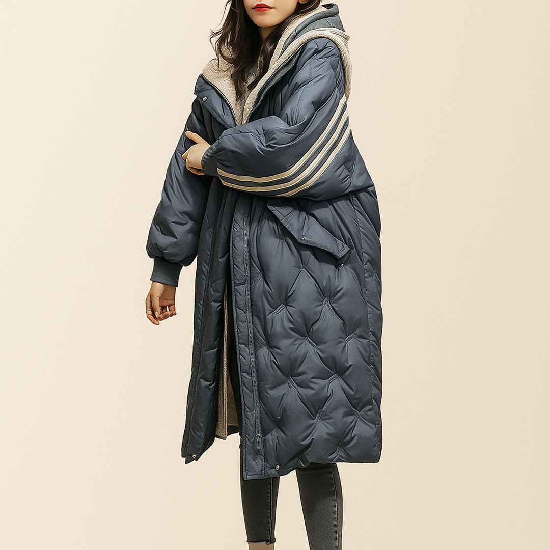 Damska Długa Zimowa Kurtka | Oversize