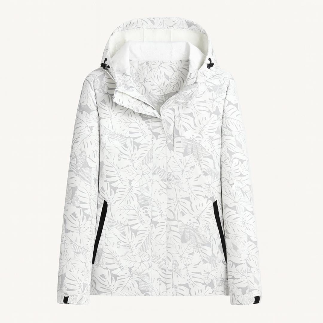 Damska Kurtka Przeciwdeszczowa Z Kapturem | Zamek Błyskawiczny