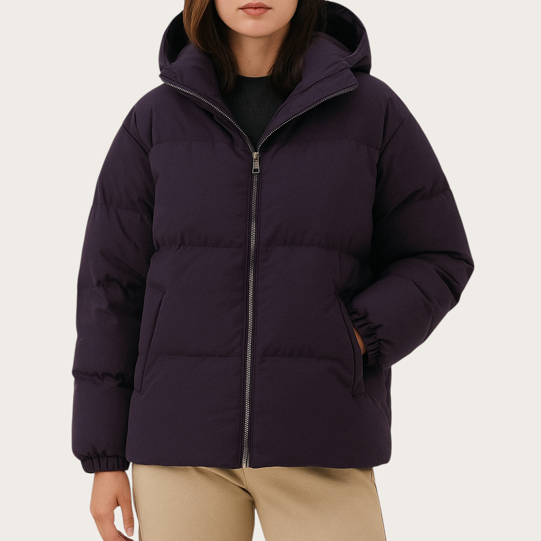 Damska Zimowa Pikowana Kurtka | Długie Rękawy