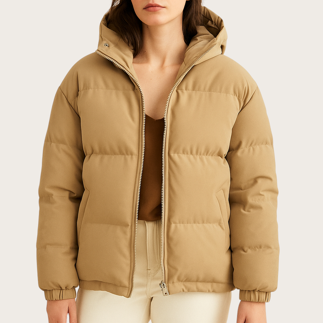 Damska Zimowa Pikowana Kurtka | Długie Rękawy