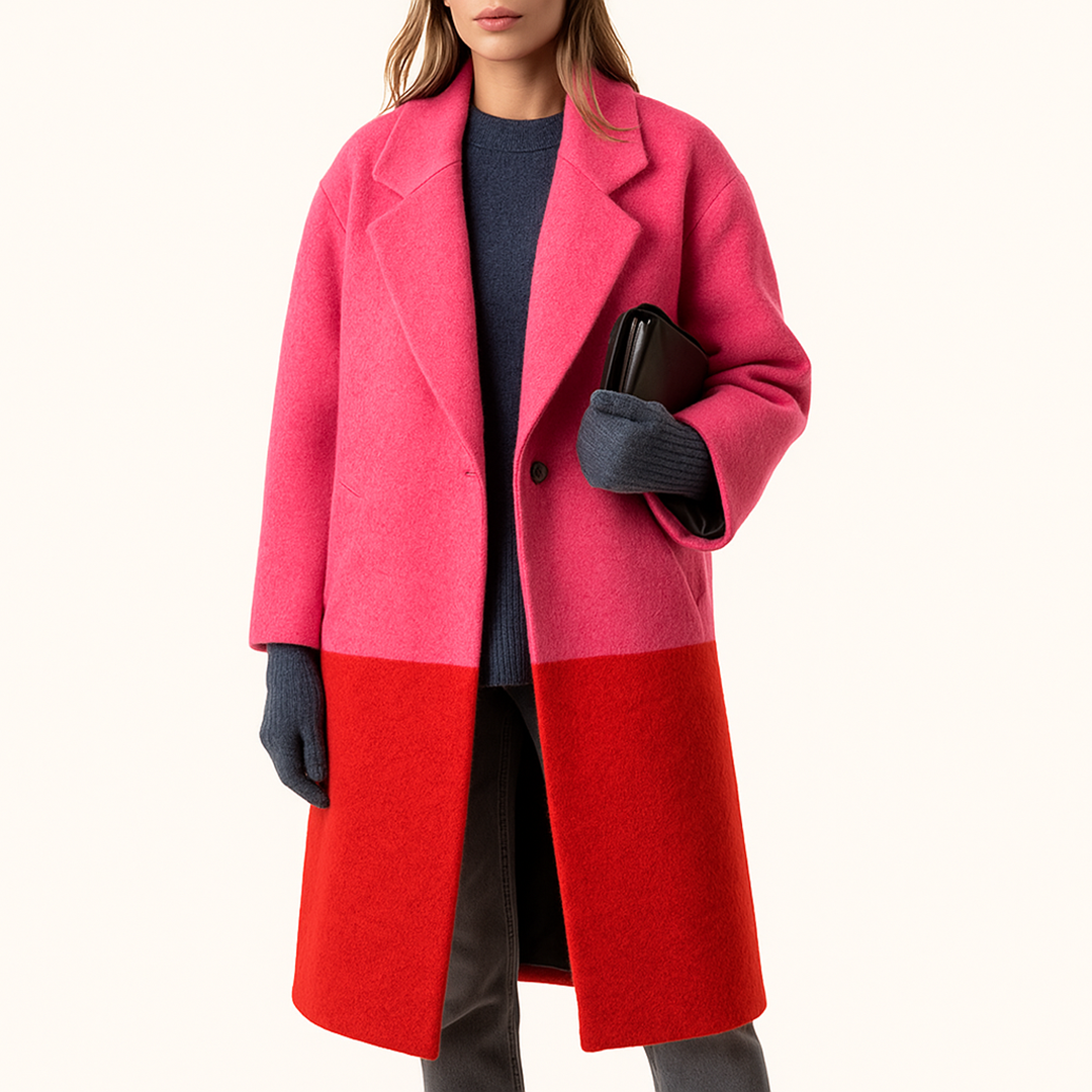 Damski Długi Casualowy Płaszcz | Jesień