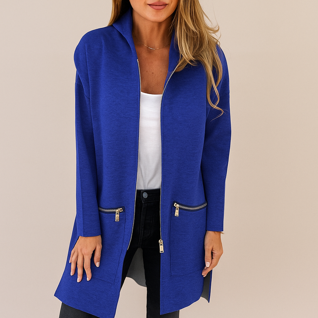 Damski Długi Kardigan | Jednolity