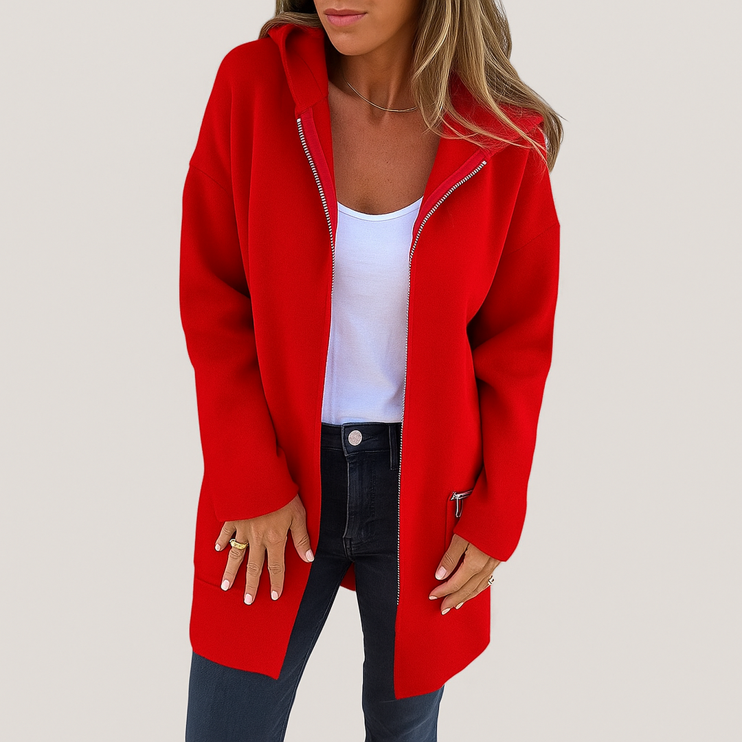 Damski Długi Kardigan | Jednolity