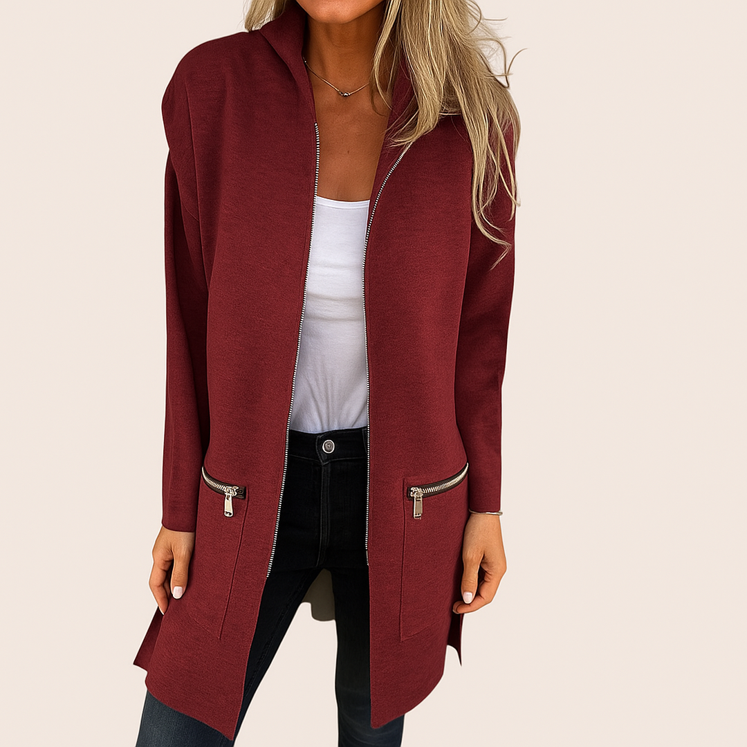 Damski Długi Kardigan | Jednolity