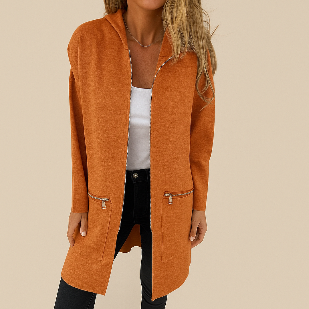 Damski Długi Kardigan | Jednolity