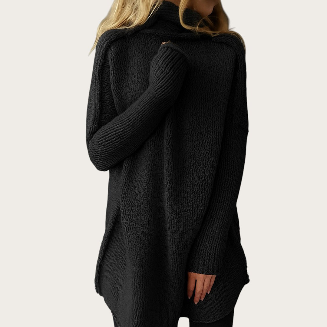 Damski Długi Zimowy Golf | Casual