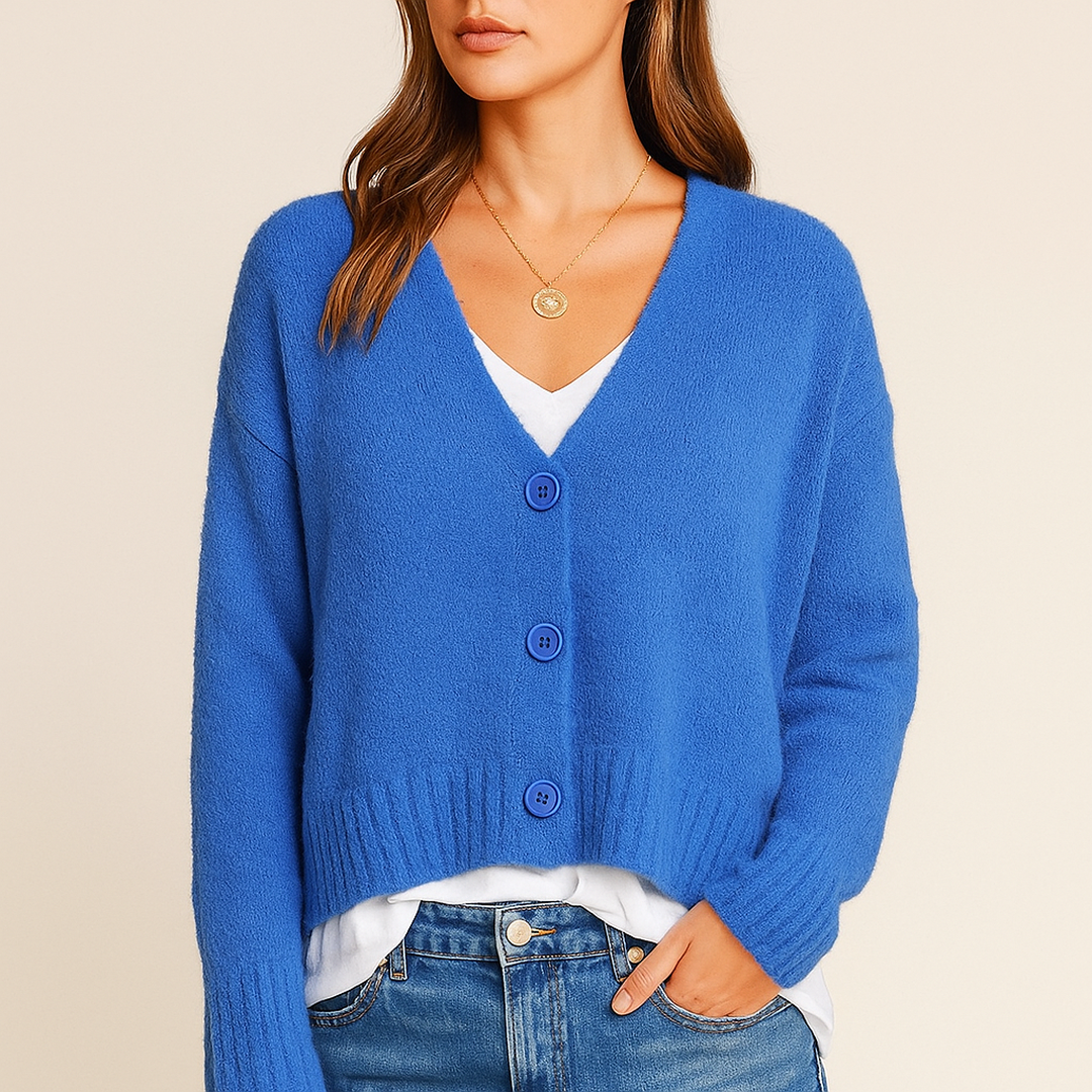 Damski Kardigan Z Długim Rękawem | Dekolt V