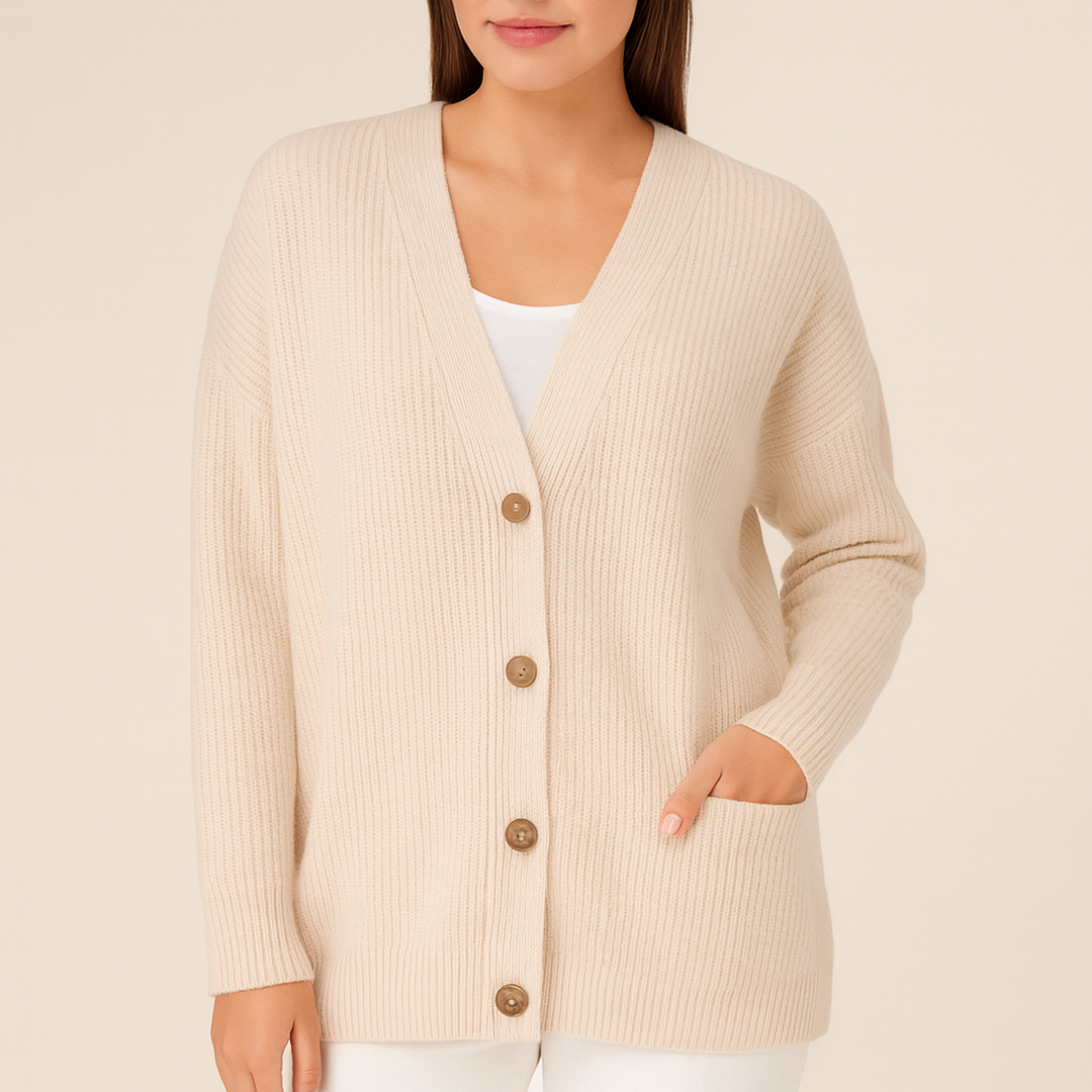 Damski Kardigan Z Guzikami | Duży