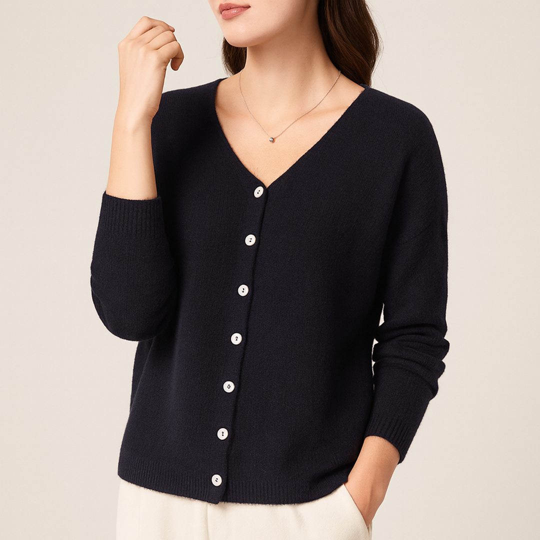 Damski Kardigan Z Guzikiem | Zima