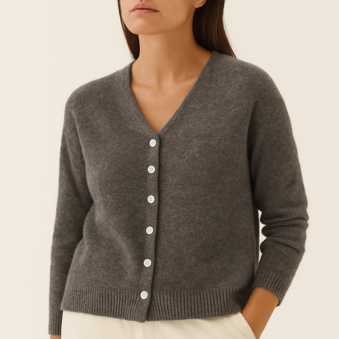 Damski Kardigan Z Guzikiem | Zima