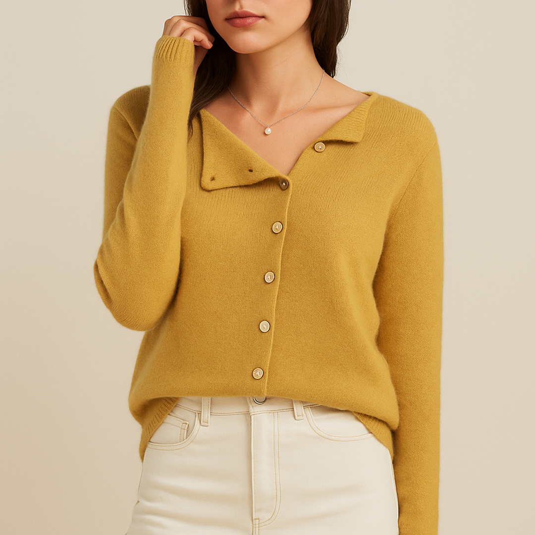 Damski Kardigan Z Guzikiem | Zima