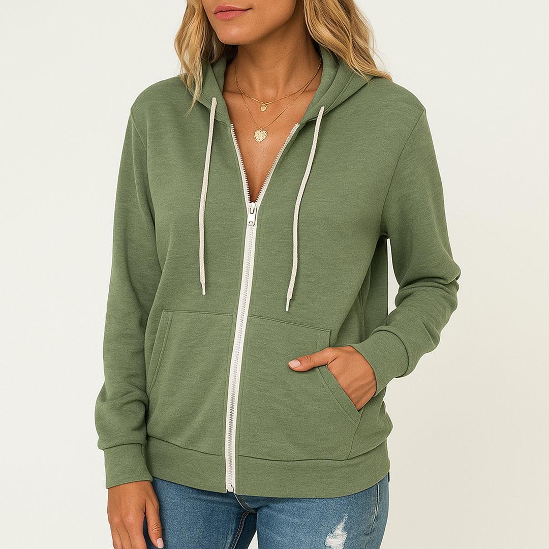 Damski Kardigan Z Kapturem | Z Zamkiem