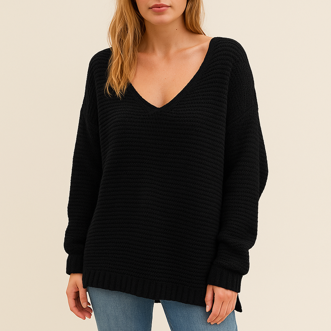 Damski Oversize Sweter Dzianinowy | Zima