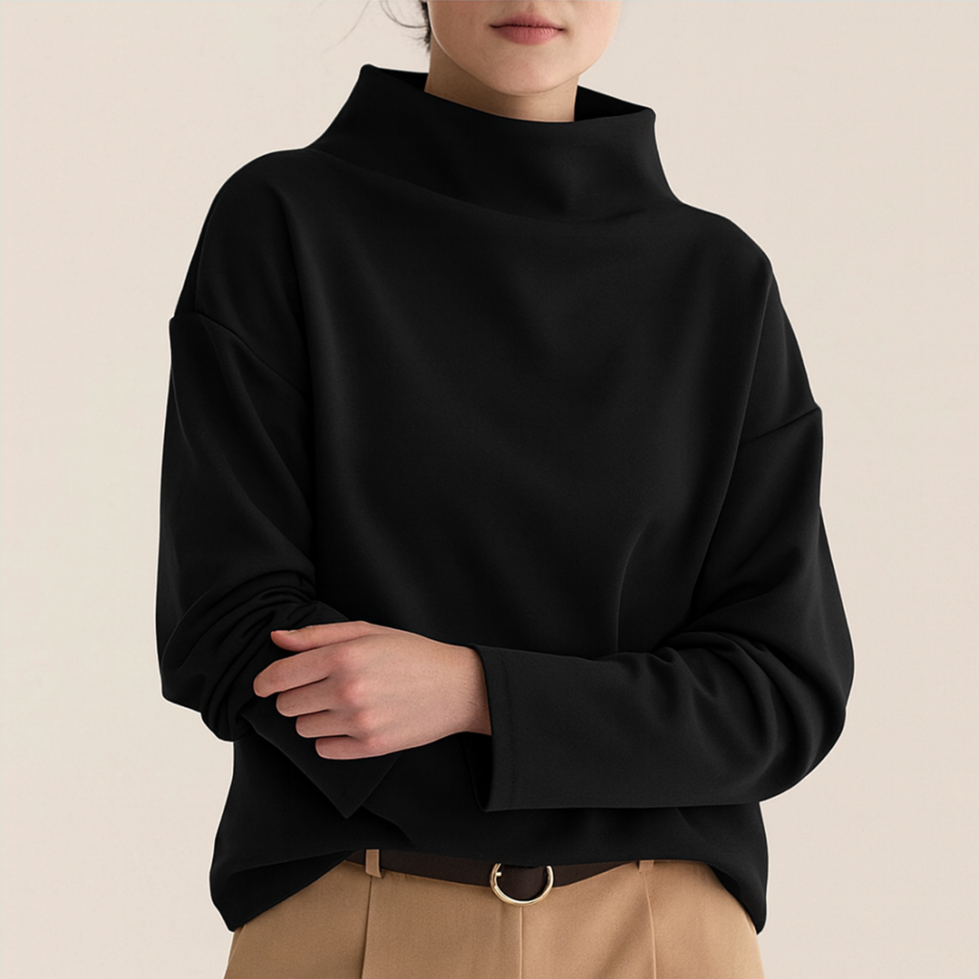 Damski Stylowy Golf | Czarny